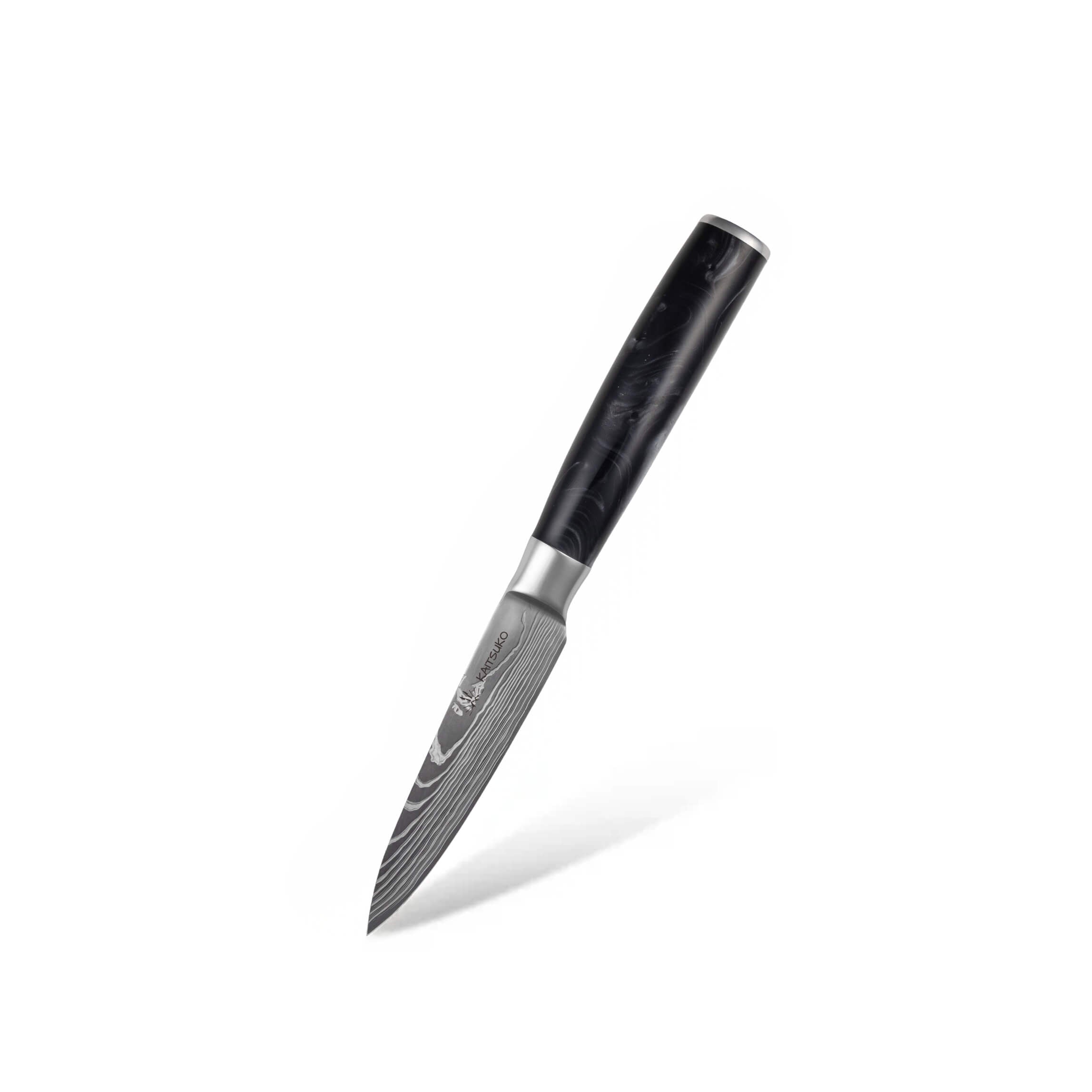 Couteau d'office japonais manche résine noire