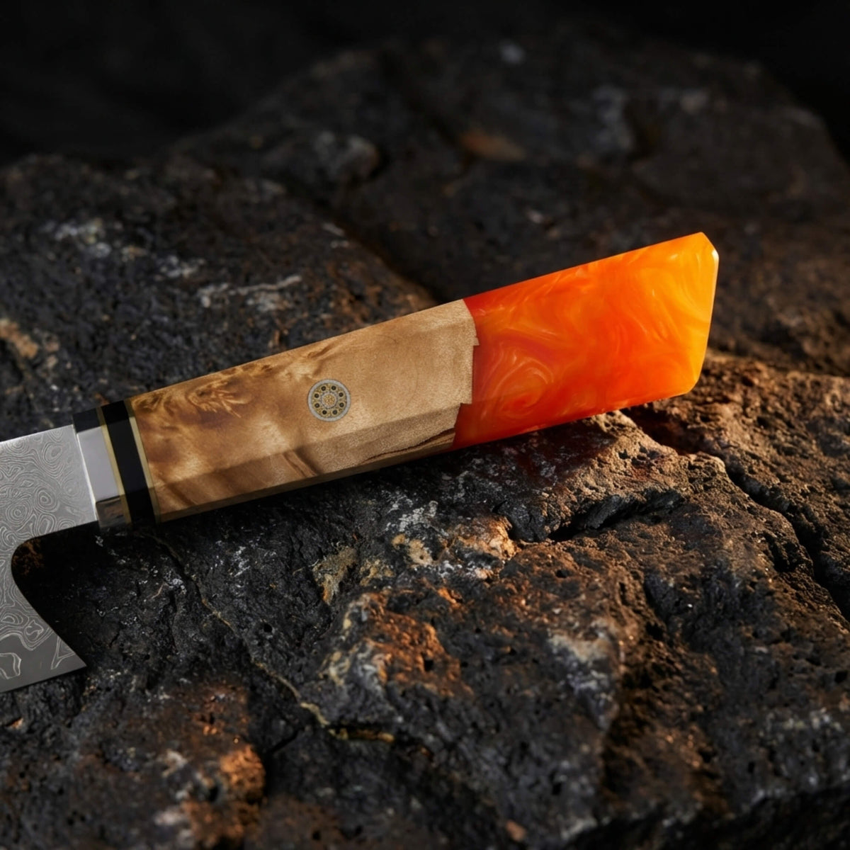 Manche couteau japonais Kiritsuke damas Spectre 1